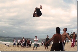 Salto arrière plage